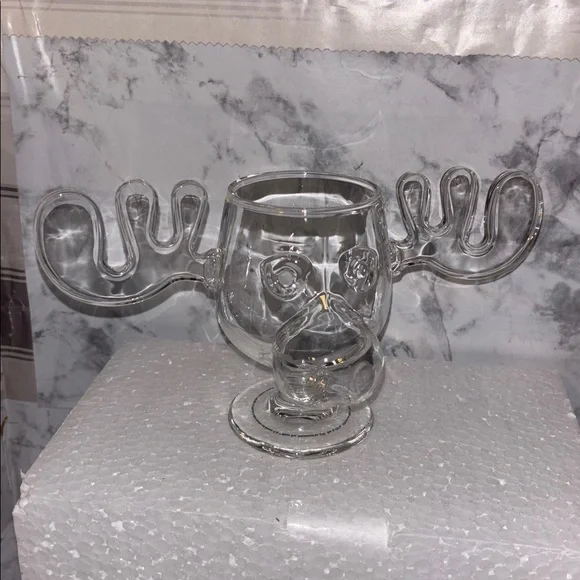 ICUP National Lampoon's Christmas Vacation Griswold Clear Glass Moose Mug 8 oz - Picture 3 of 3